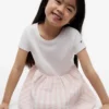 Gingham Seersucker-combinatiejurk voor kinderen