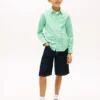 Gingham stretch Oxford-overhemd voor kinderen Gingham stretch Oxford-overhemd voor kinderen