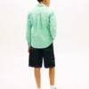 Gingham stretch Oxford-overhemd voor kinderen Gingham stretch Oxford-overhemd voor kinderen