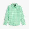 Gingham stretch Oxford-overhemd voor kinderen Gingham stretch Oxford-overhemd voor kinderen