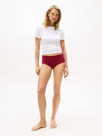 Gladde microvezel slip met hoge taille