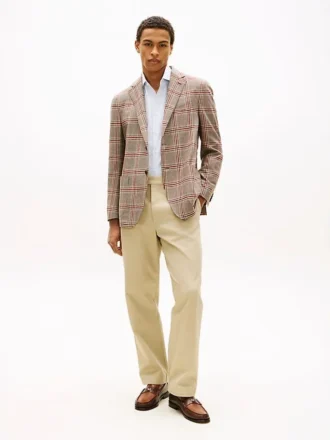 Glen Plaid-blazer van wolmix