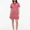 Goudknoop gestreepte interlock polojurk Goudknoop gestreepte interlock polojurk