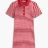 Goudknoop gestreepte interlock polojurk Goudknoop gestreepte interlock polojurk