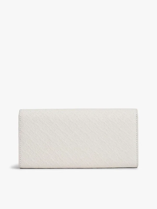Grote portemonnee met monogram over het hele oppervlak Grote portemonnee met monogram over het hele oppervlak