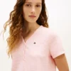 Henley T-shirt & korte Shorts-pyjamaset Henley T-shirt & korte Shorts-pyjamaset