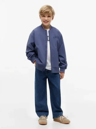 Hilfiger-bomberjack met logo voor kinderen
