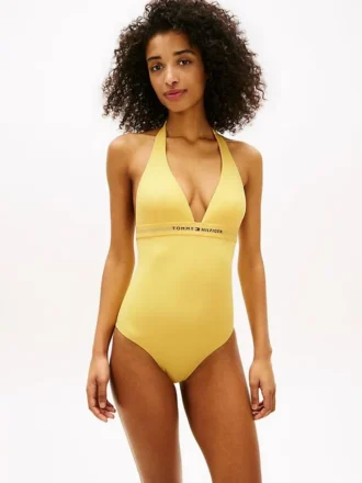 Hilfiger Logo Halter Eendelig Zwempak