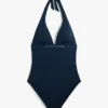 Hilfiger Logo Halter Eendelig Zwempak Hilfiger Logo Halter Eendelig Zwempak
