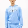 Hilfiger Logo Pique Sleep Hoodie Hilfiger Logo Pique Sleep Hoodie