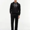 Hilfiger Logo Pique Sleep Hoodie Hilfiger Logo Pique Sleep Hoodie