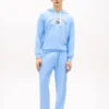Hilfiger Logo Pique Sleep Hoodie Hilfiger Logo Pique Sleep Hoodie