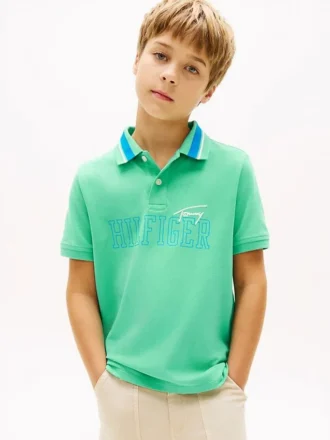 Hilfiger-logo stretchpolo voor kinderen