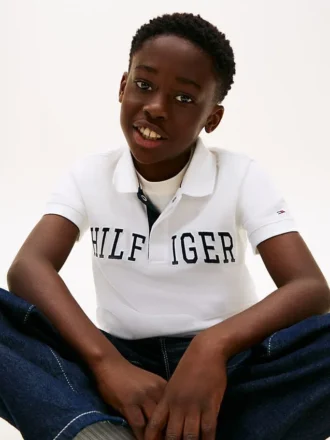 Hilfiger-poloshirt met print voor kinderen
