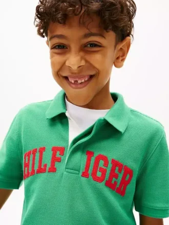 Hilfiger-poloshirt met print voor kinderen