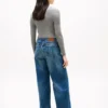 Hoge jeans met wijde pijpen Hoge jeans met wijde pijpen