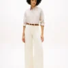 Hoge stretch utility-Jeans met wijde pijpen Hoge stretch utility-Jeans met wijde pijpen