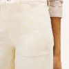 Hoge stretch utility-Jeans met wijde pijpen Hoge stretch utility-Jeans met wijde pijpen