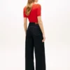 Hoge stretch utility-Jeans met wijde pijpen Hoge stretch utility-Jeans met wijde pijpen