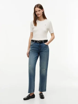 Hoge taille klassieke rechte Jeans