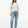 Hoge taille klassieke rechte Jeans Hoge taille klassieke rechte Jeans