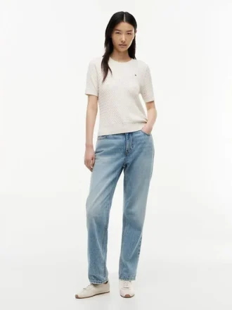 Hoge taille klassieke rechte Jeans