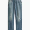 Hoge taille klassieke rechte Jeans Hoge taille klassieke rechte Jeans