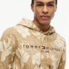Hoodie met geborstelde binnenkant en tropische print Hoodie met geborstelde binnenkant en tropische print