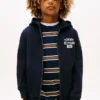 Hoodie met rits en logo voor kinderen Hoodie met rits en logo voor kinderen