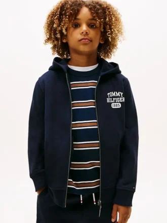 Hoodie met rits en logo voor kinderen
