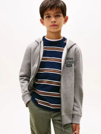 Hoodie met rits en logo voor kinderen