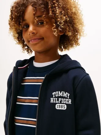 Hoodie met rits en logo voor kinderen