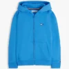 Hoodie met rits en ton-sur-ton vlag voor kinderen