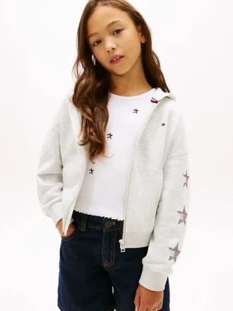 Hoodie met strass-sterlogo voor kinderen Hoodie met strass-sterlogo voor kinderen