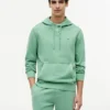 Hoodie van gewassen badstof Hoodie van gewassen badstof