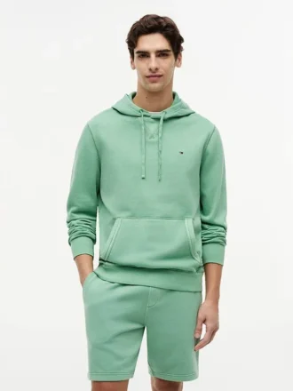 Hoodie van gewassen badstof Hoodie van gewassen badstof