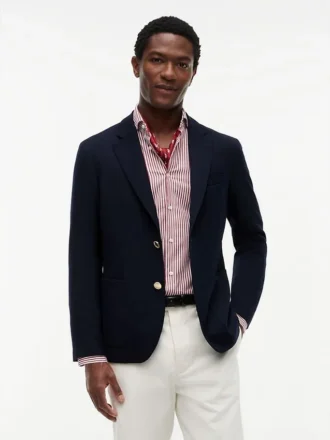 Hopsack-wollen blazer