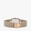 Horloge met vierkante wijzerplaat en kristallen accenten van 21,3 mm Horloge met vierkante wijzerplaat en kristallen accenten van 21,3 mm