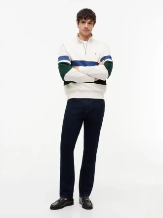 Indigo Wash Straight Jeans