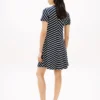 Interlock-jurk met chevronstrepen Interlock-jurk met chevronstrepen