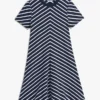 Interlock-jurk met chevronstrepen Interlock-jurk met chevronstrepen
