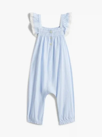 Ithaca Stripe-jumpsuit voor baby’s