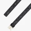 Jacquardriem met monogramgesp Jacquardriem met monogramgesp