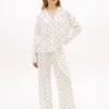 Jersey pyjama-broek met bloemenprint Jersey pyjama-broek met bloemenprint