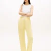 Joggingbroek met brede pijpen en geborstelde binnenkant Joggingbroek met brede pijpen en geborstelde binnenkant