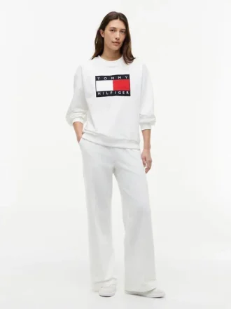 Joggingbroek met rechte pijpen
