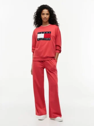 Joggingbroek met rechte pijpen
