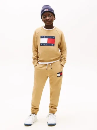 Jongenssweatpant met badgelogo