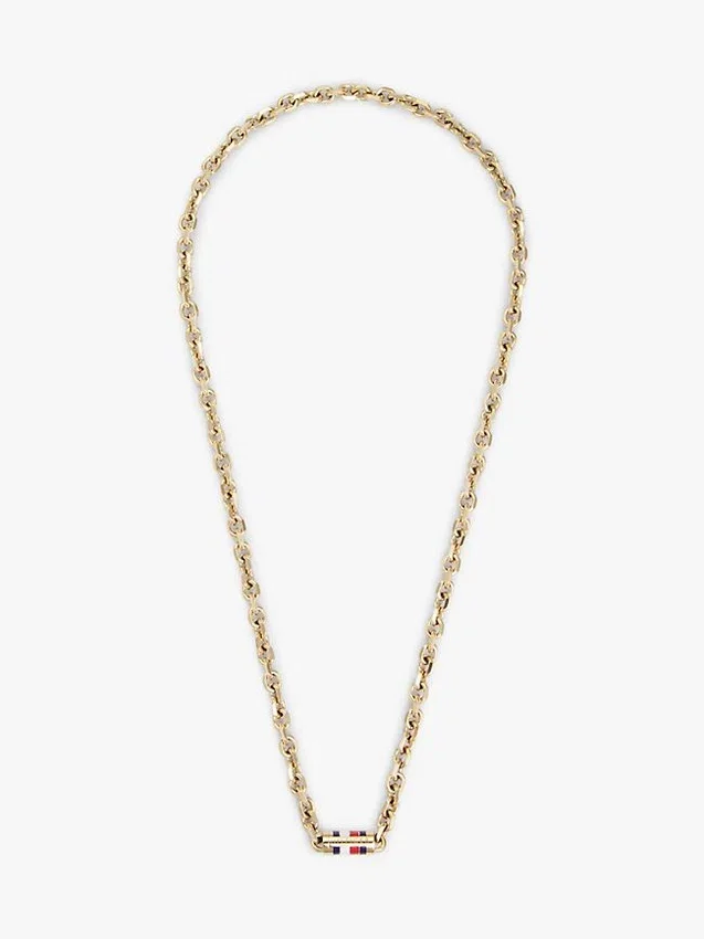 Ketting met kenmerkende gestreepte schakels Ketting met kenmerkende gestreepte schakels