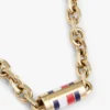Ketting met kenmerkende gestreepte schakels Ketting met kenmerkende gestreepte schakels